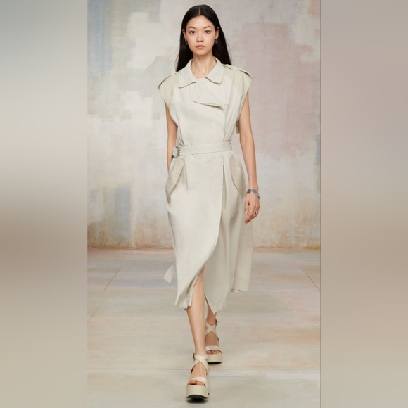 Zara SRPLS  limited edition trench dress, size S, beige - Picture 11 of 11